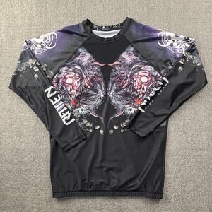 Raven Fightwear Rashguard Adult Extra Large Long Sleeve BJJ Jiujitsu MMA
